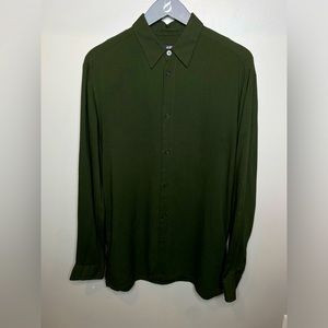 H&M Viscose/Linen Blend Button Down Top.